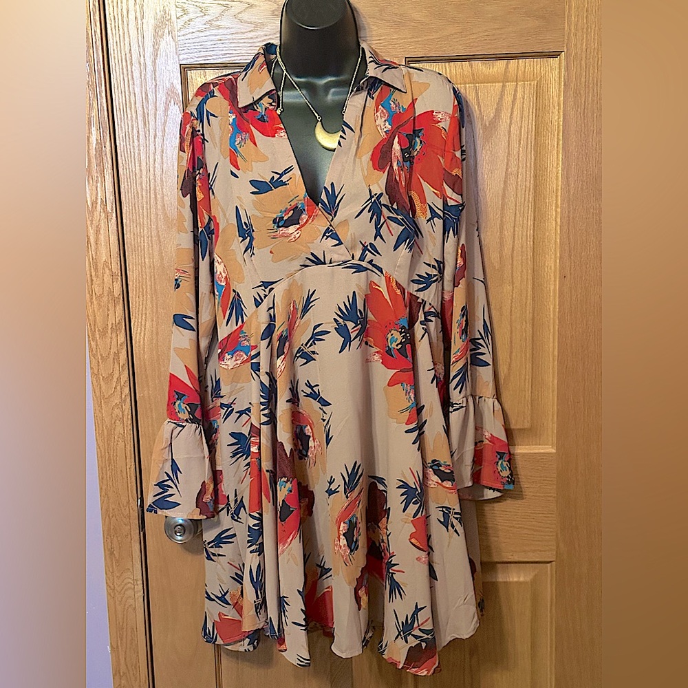 Umgee Mini Shirt Dress